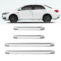 4pcs car door protector guard strip universal scratch anti collision strip edge guard plate protective car styling accessories