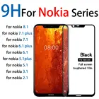 Закаленное стекло 9H для Nokia 8,1 Full HD, защита экрана noki 2,1, 3,1, 5,1, 6,1, 7,1, 8,1 plus, стеклянная пленка x 2, 3, 5, 6, 7, 2018, X7, x6, x5