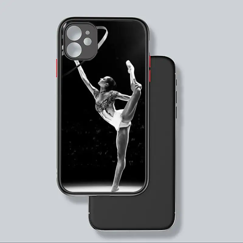 

Rhythmic Gymnastics balance beam Phone Case matte transparent For iphone 7 8 11 12 plus mini x xs xr pro max cover