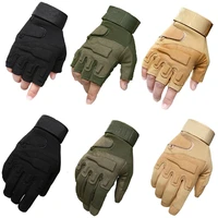 combat tactical halffull finger gloves military army fingerless mittens airsoft bicycle outdoor sports shooting hunting gloves