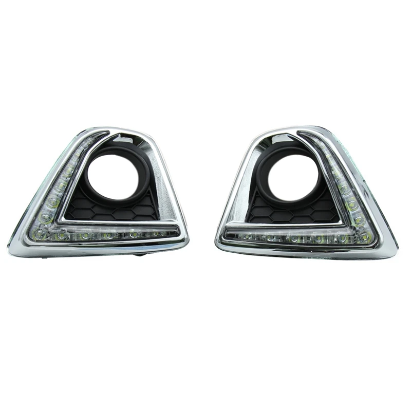 

2Pcs for 2012-2014 Mazda CX-5 with Yellow and Blue Three-Color LED Daytime Running Light