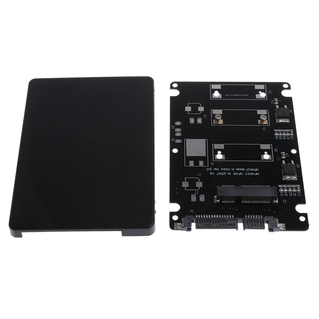 

Black Mini mSATA SSD to 2.5''inch SATA3 Convertor Adapter Card SSD Case