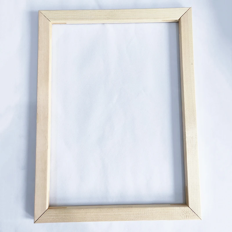 

new DIY Natural Solid Pine Wood Pictures Frame for Diamond Painting Inner Frames Match for Canvas Wall Art Stretching Painting