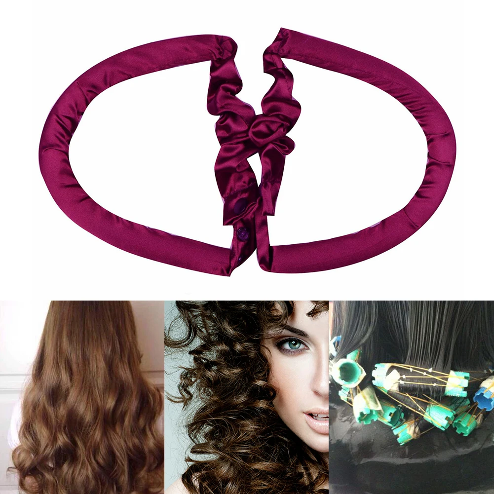 

U Shape Sponge Heatless Curling Rod Headband No Heat Curls Ribbon Hair Rollers Sleeping Hair Curlers DIY Hair Styling Tools New