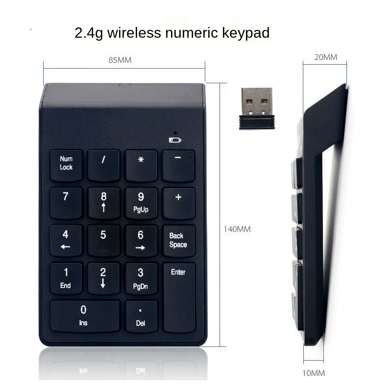 2 4g беспроводная цифровая клавиатура Usb калькулятор водонепроницаемый компьютер