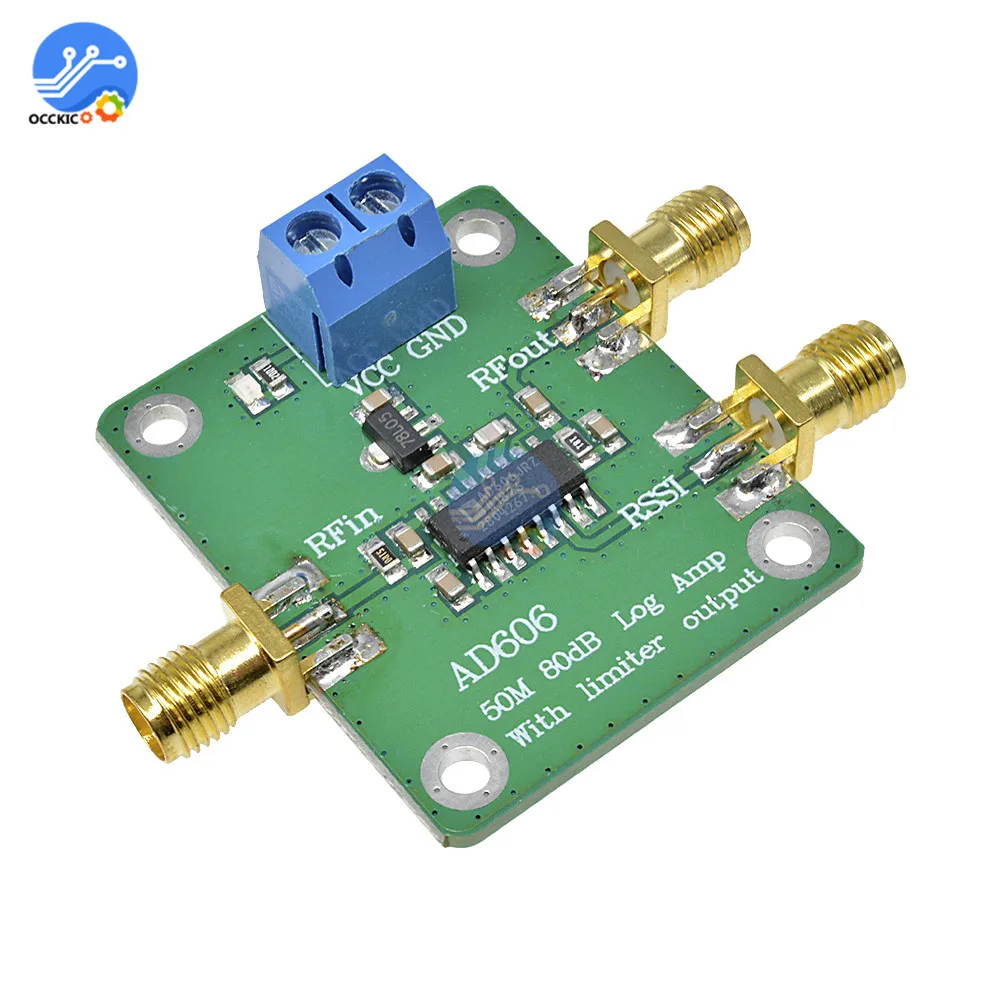 

AD606 Logarithmic Detector Module 80dB Demodulation Logarithmic Amplifier Adjustable Amplitude Output Low Power Amplifier