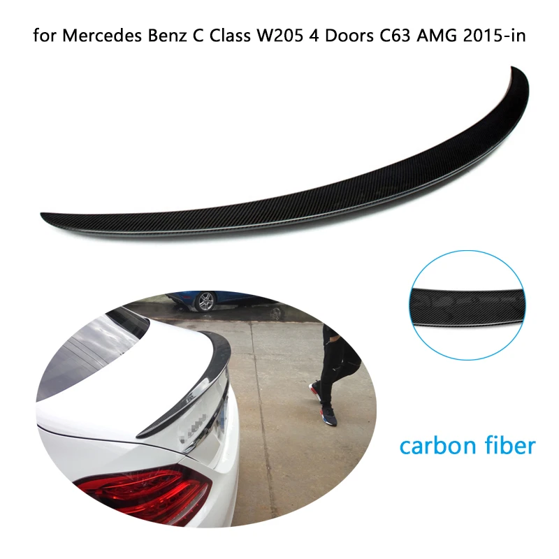 Задний спойлер для автомобиля крыло из углеродного волокна задний багажник Mercedes