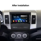 Система мультимедийная Автомобильная 2 DIN, радио, мультимедийный видео плеер для Mitsubishi Outlander XL 2006 2007 2008-2011, навигация GPS, аудио 2 DIN