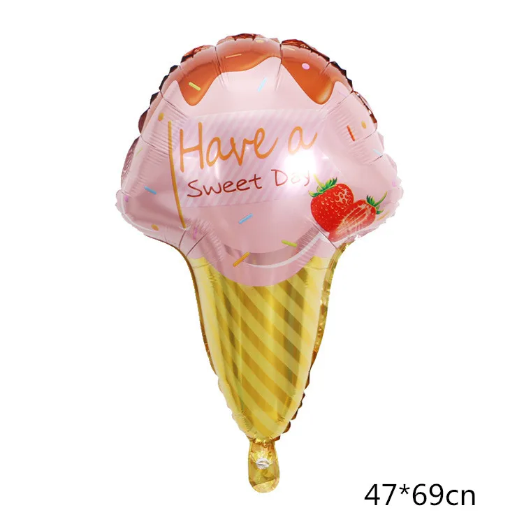 Воздушные шары из фольги в виде клубники для летней вечеринки свадьбы дня