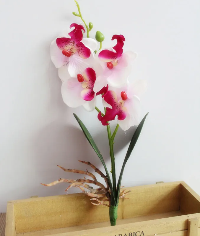 Искусственные цветы бабочки орхидеи 4 головки 28 см|Искусственные и сухие цветы| |