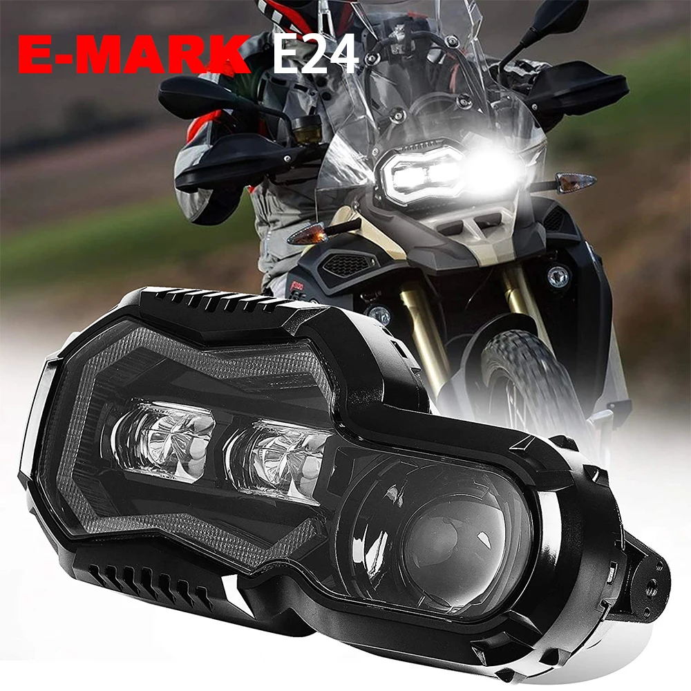

E24-mark LED Projector Headlight Assembly With DRL Hi/LO Beam For BMW F 650 700 800 GS f800gs ADV Adventure 2008-2018 Headlamp