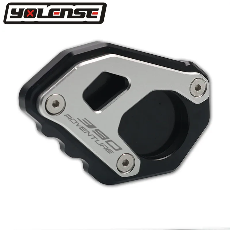 

For 390 Adventure 390 ADV 2020-2021 Motorcycle Kickstand Foot Side Stand Extension Support Plate Pad whith logo