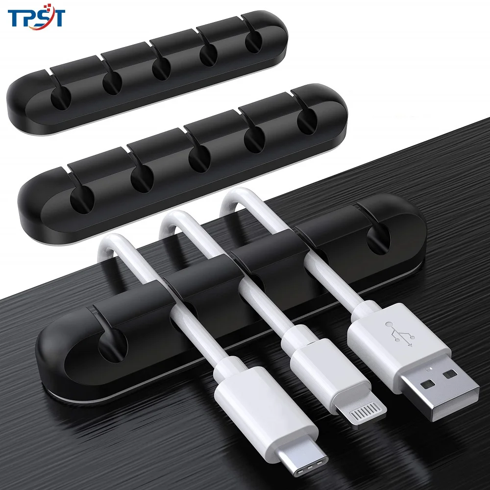 

Mulit Protect Usb Cable Protector 5Hole Organizer for Cable Management Table Organizer Desktop Organizers for Office Tapa Cables