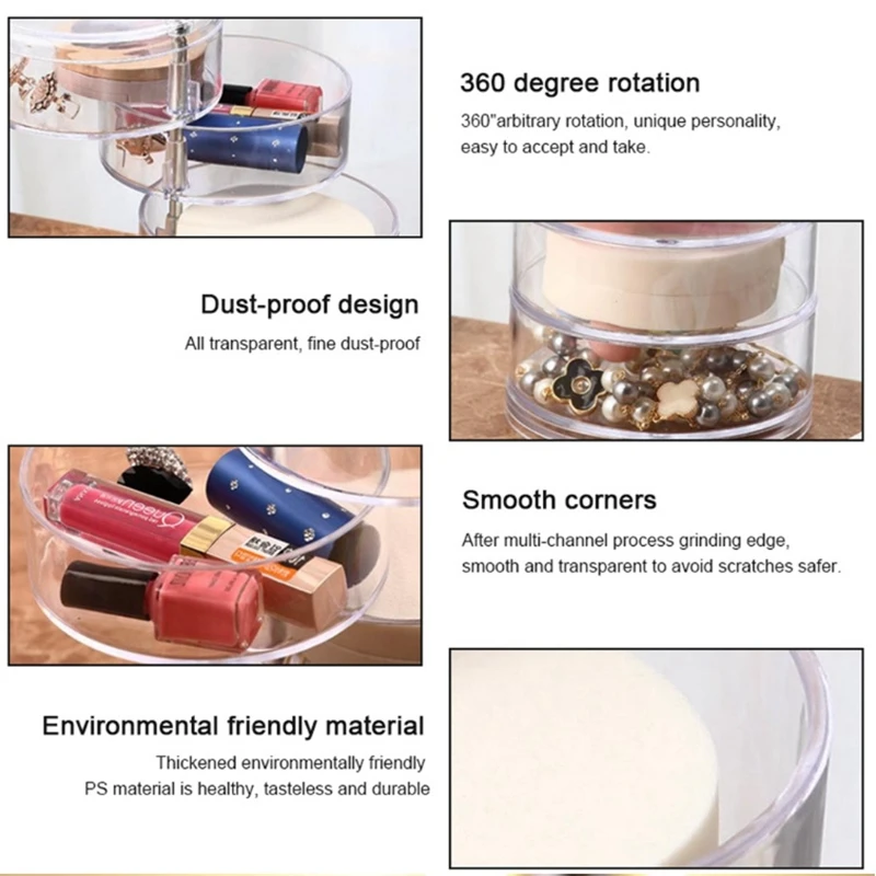 

Jewelry Ring Display Organizer Case Tray Holder Necklace Earrings Bangle Storage Box Showcase Jewelry Stand Holder