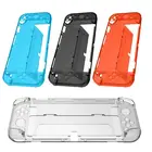 Прозрачный защитный чехол для Nintendo Switch OLED защитный флип-чехол для Nintendo Switch OLED геймпад прозрачный чехол