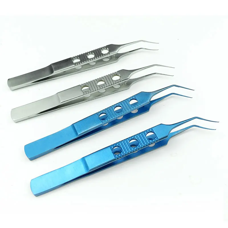 Ophthalmic Tweezer Titanium Stainless Steel Capsulorhexis Forceps Autoclavable Ophthalmic Eye Instruments