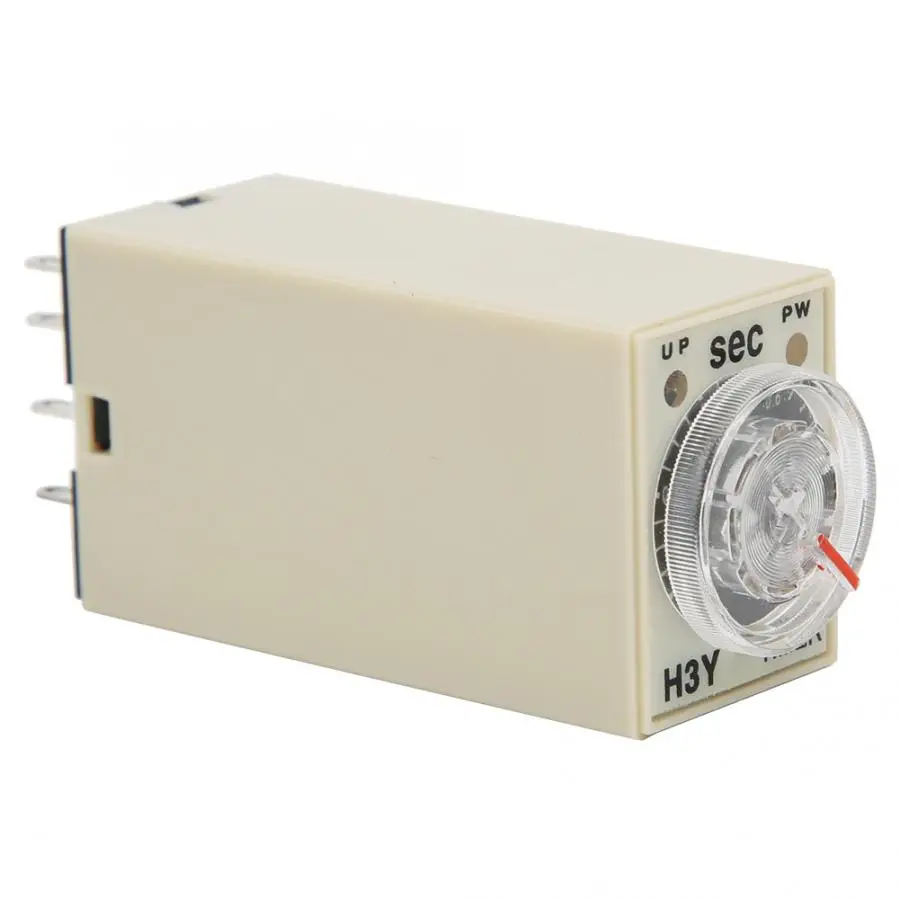 Реле времени H3Y 2 таймер задержки 8 Pin 0 ~ 1 секундный циферблат Тип сроки 5A для