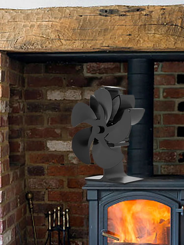 

Вентилятор для камина 5 лезвий вентилятор для печи, работающий от тепловой энергии экологически чистый тихий вентилятор для деревянной гор...