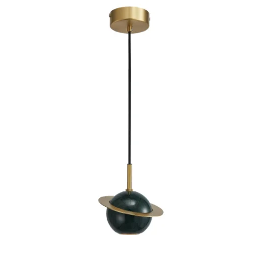

modern ceramic marble brass lighting halo pendant globe light chandelier