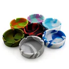 1 шт., силиконовая пепельница, диаметр 83 мм