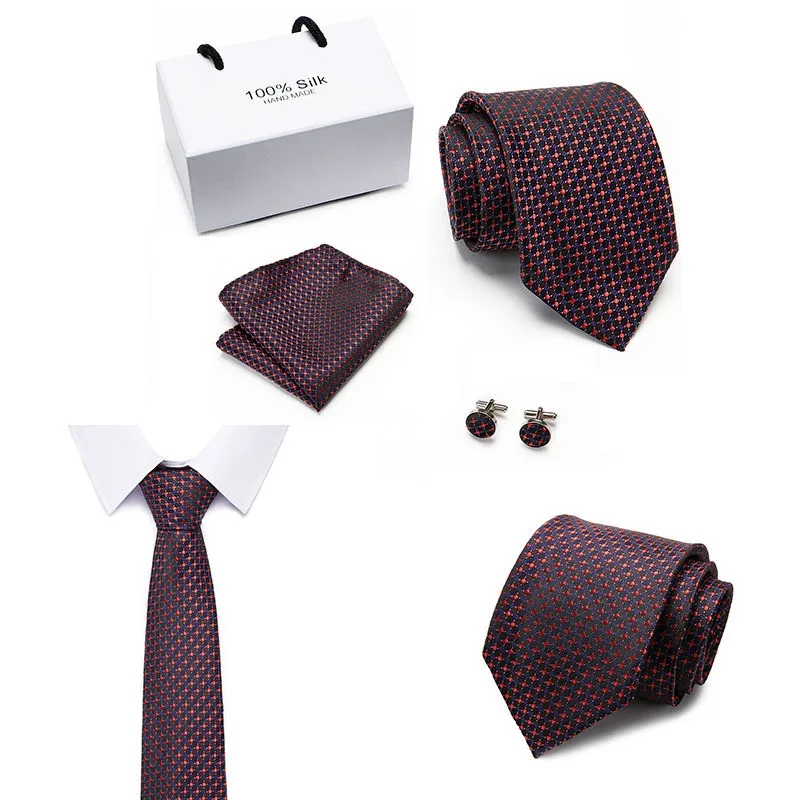 Мужская мода многоцветная Подарочная коробка галстук костюм деловое платье