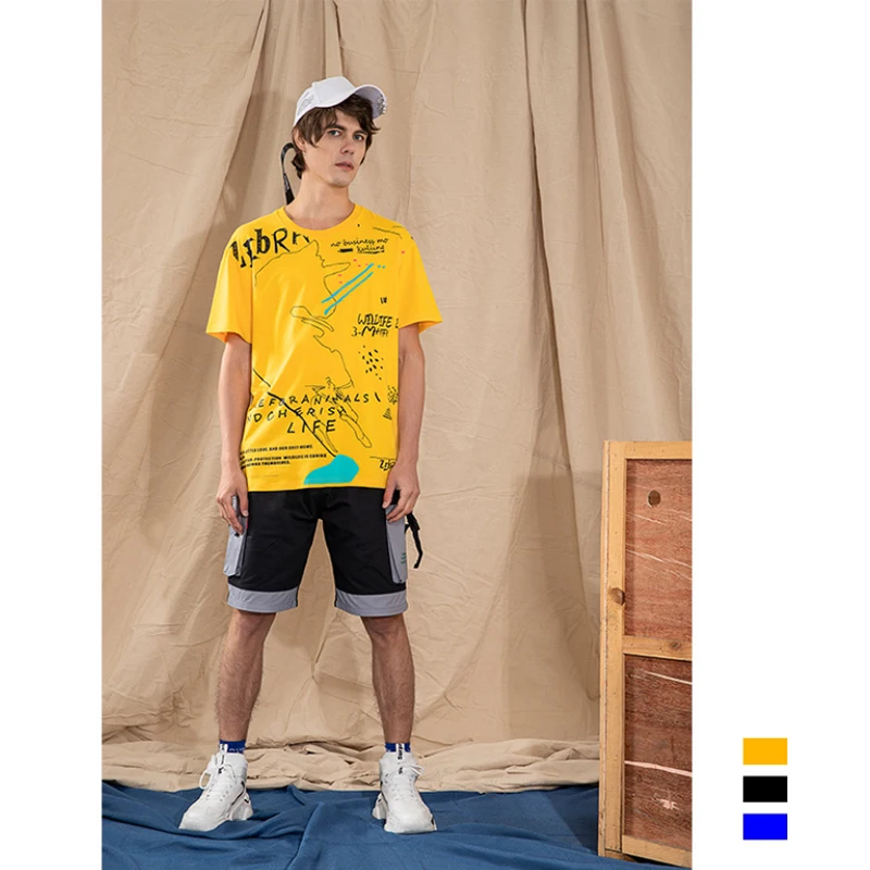 Casual Cotton Print t shirt Men Gyms Fitness Short sleeve T-shirt Male Bodybuilding Workout Tees Tops Summer New Clothes Apparel | Мужская