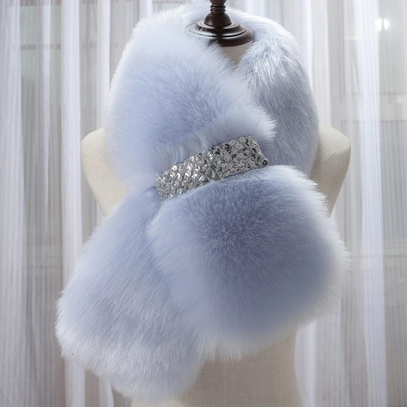 Шарф-ХОМУТ ЖЕНСКИЙ из искусственного меха большой мягкий зимний теплый