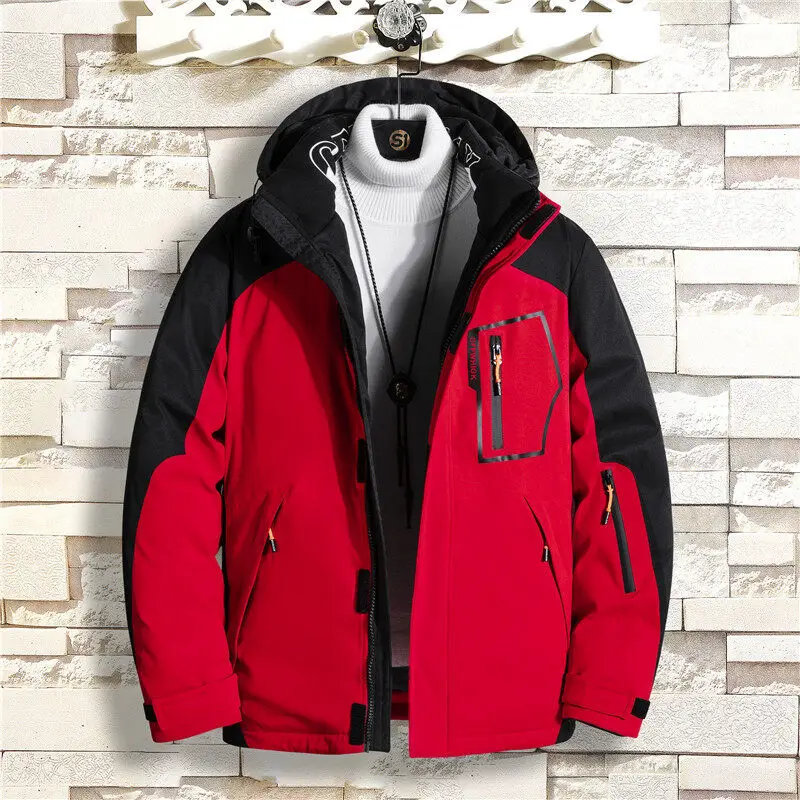 Winter Casual High Quality Thick Warm Men Hooded Cotton Coat Jacket Brand Clothing Parka Big Size S-5Xl Add Cotton To Thicken