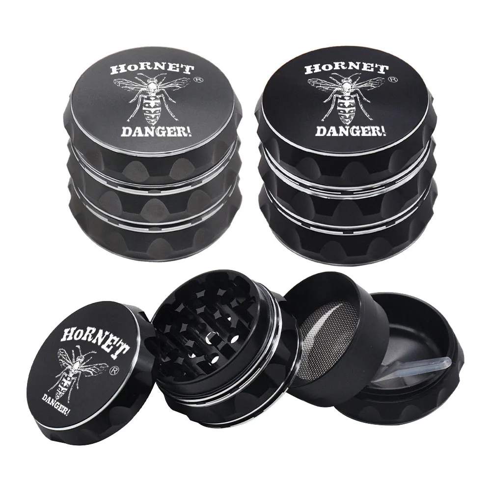

HORNET 50mm 3 Layer Metal Smoking Accessories 50mm 3 Layer Tobacco Herb Crusher Smoking Crusher Tobacco Grass Mill Smoke Mill