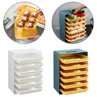6 layer kitchen food preparation tray plastic food preservation tray rack