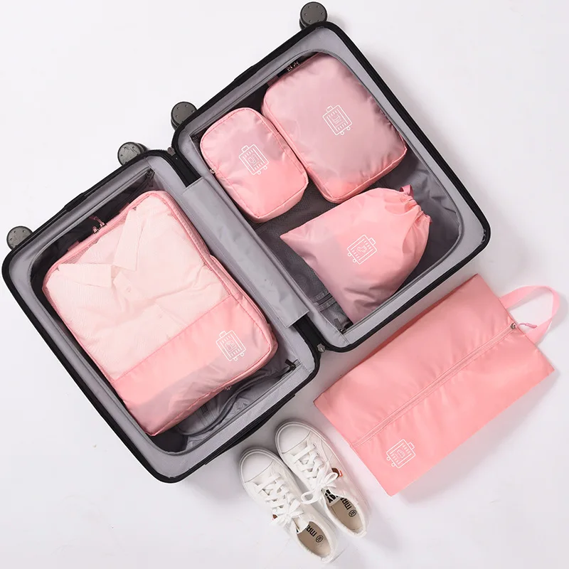 Новая нейлоновая упаковка дорожная система на молнии прочная 5 шт. один набор