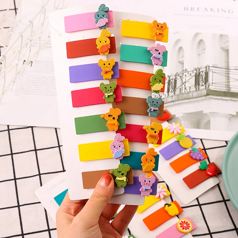 Детские заколки для волос 7 шт./компл. разноцветные волос|Аксессуары девочек| |