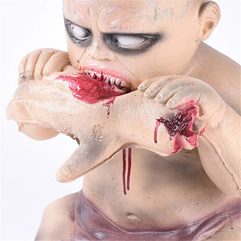 

Halloween Horror Decoration Deaths Baby Eating Hand Ghost Creepy Party Supplies Escape Room Props Ghost Decor Scary Bloody Doll
