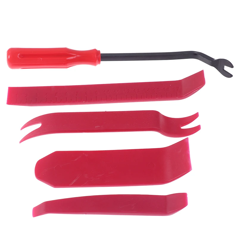 

5Pc/set Door Panel Car Trim Removal Tool Kit Clip Plastic Fastener Remover