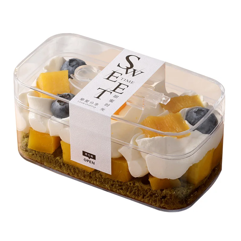 20 шт. креативная прозрачная чашка для Мусса Tiramisu упаковочная коробка печенья