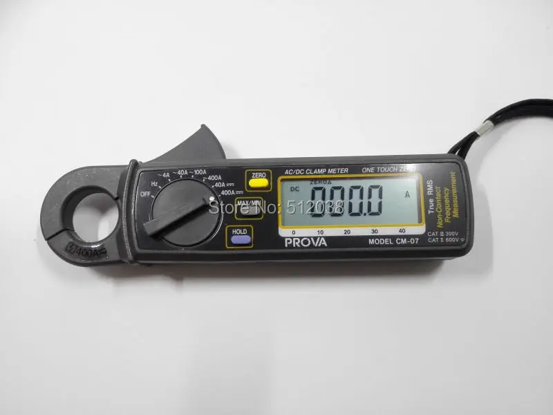 

PROVA CM-07 TRMS DC/AC Digital Clamp Meter Resolution DC 10mA AC 1mA