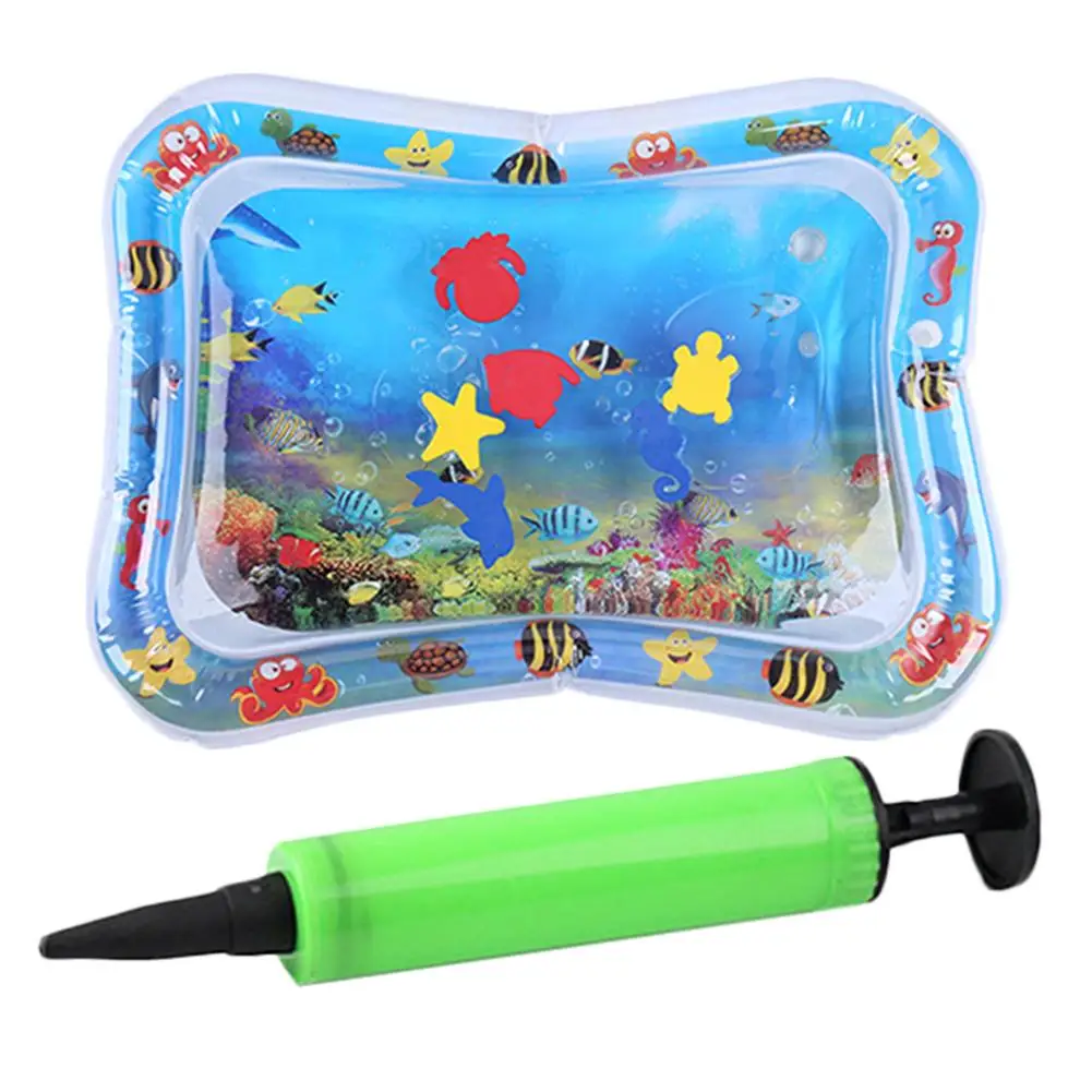 

Summer Baby Inflatable Patted Pad Infant Water for Baby Activity Ice Mat Cushion Toy with Inflator