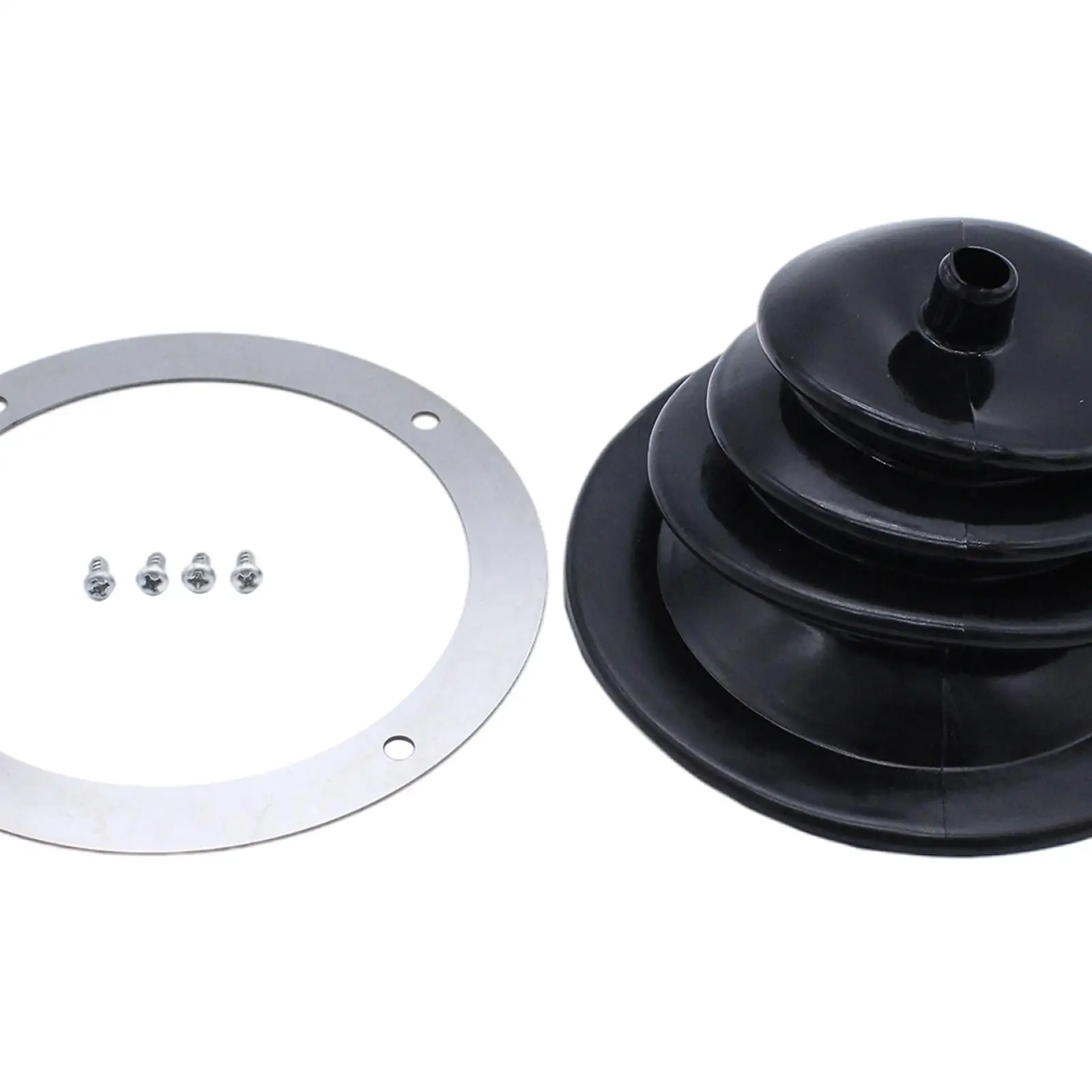 

1651 Shifter Boot 5.250" Rubber Round Plate Knob Cover Premium Professional