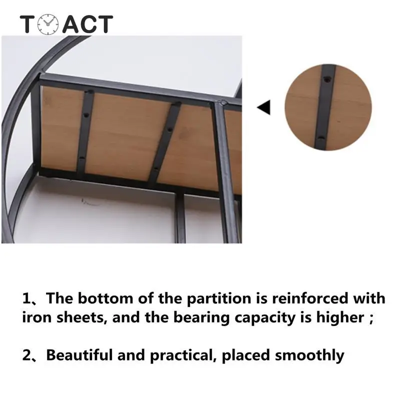 Железная полка круглая плавающая для буфета гостиной спальни кухни прихожей