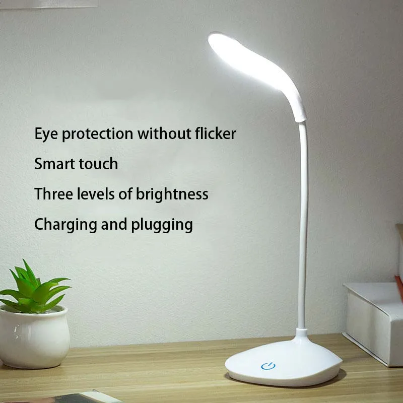 

Светодиодная лампа, маленький светильник с аккумулятором и USB, настольная лампа для спальни, лампа для чтения, ночник