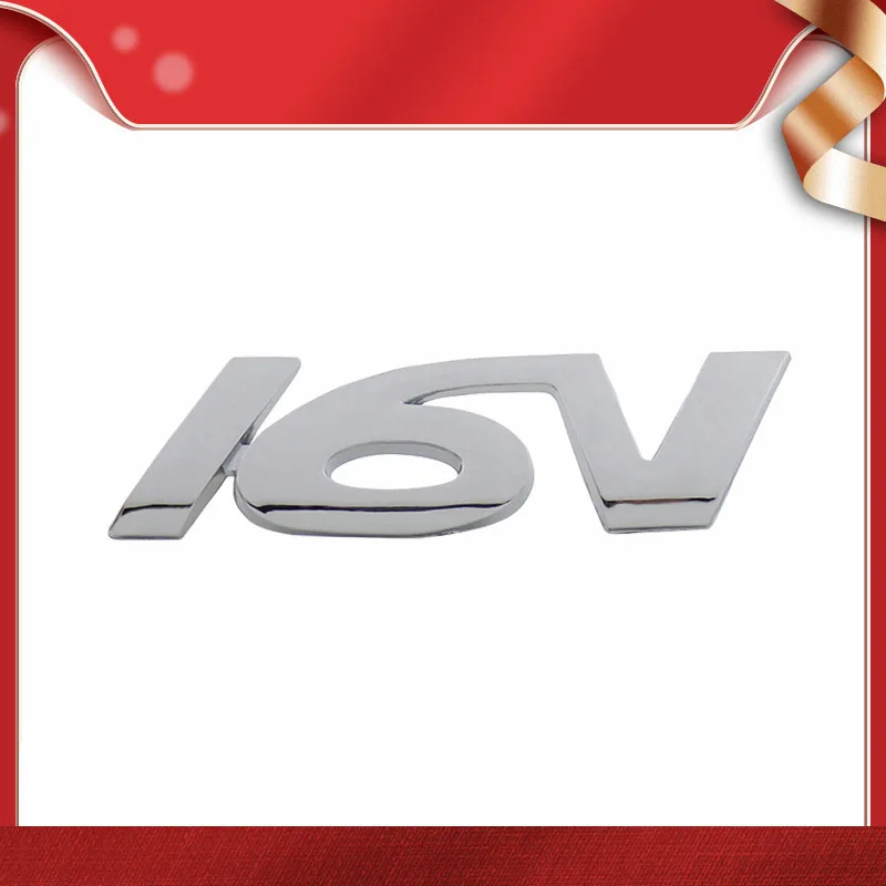 Хромированная Наклейка 16 В для автомобильного капота крыла багажника|Наклейки