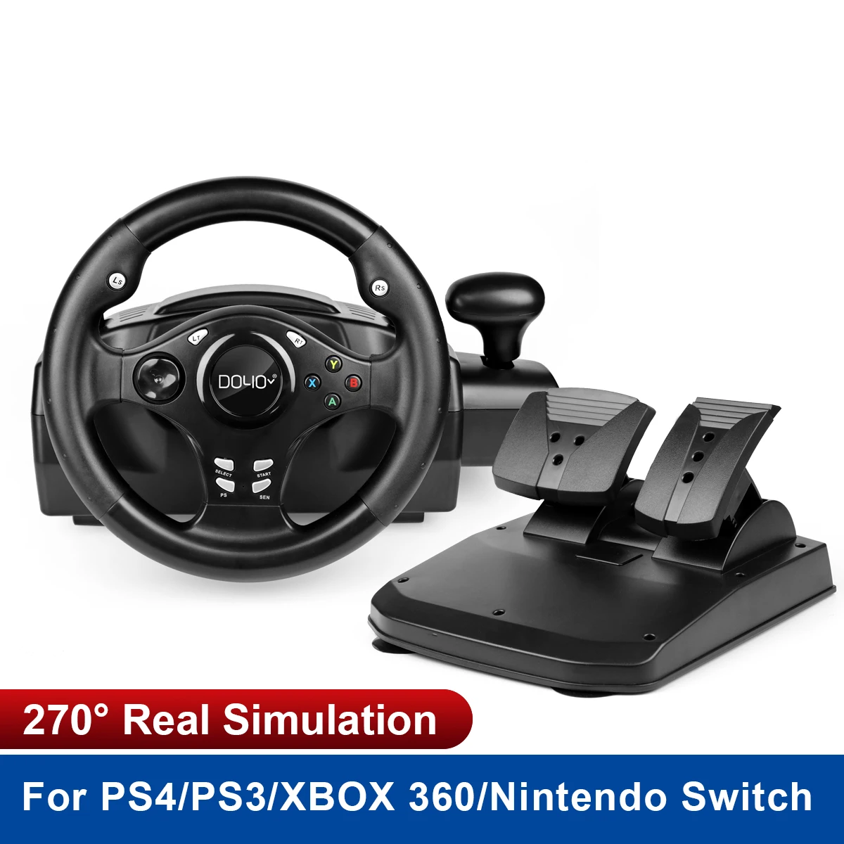 

Game Racing Whee 180° Rotation For PS4/PS3/XBOX 360/XBOX ONE/ANDROID/Switch/PC For Game DiRT 4 USB Dual Vibration Pedal Wheels
