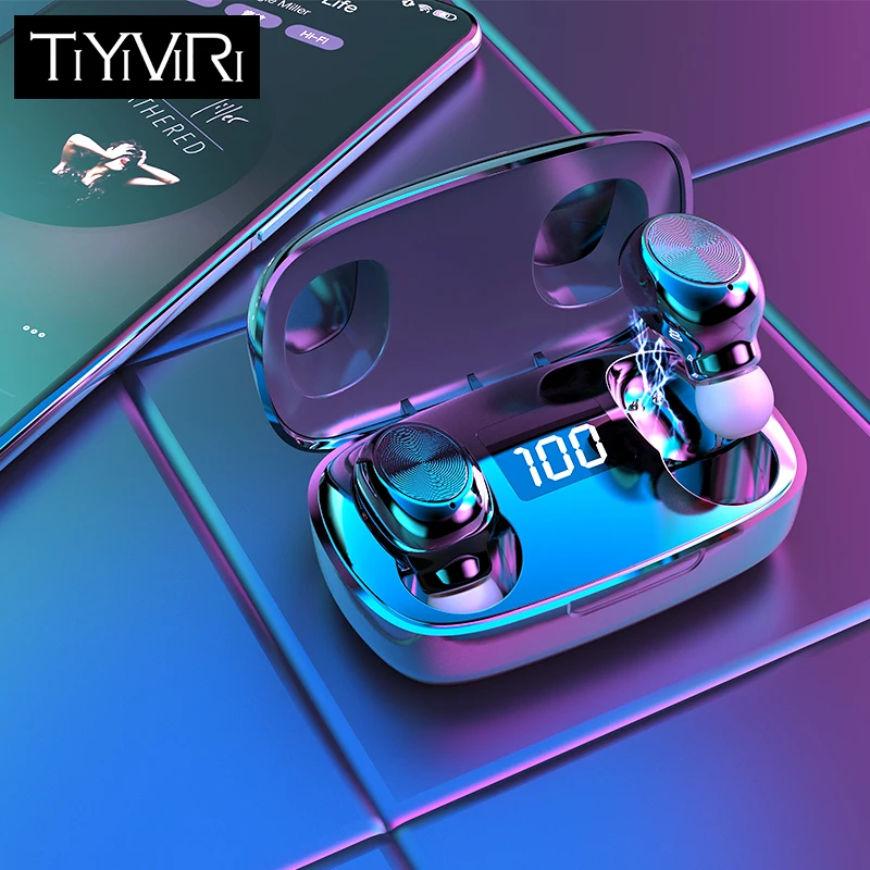 Беспроводная bluetooth гарнитура TWS беспроводной светодиодный дисплей