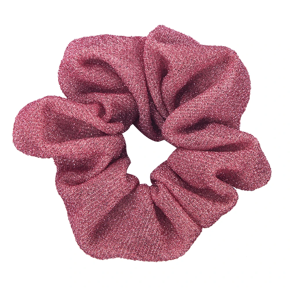 

New Fabric Leopard Scrunchies Large Intestine Hair Ring Glitter Elastic Rubber Band Hair Ring Rope Tie Hair Accessory for Women