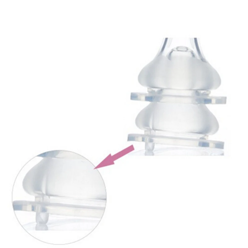 

1pce Baby Silmneck Bottle 100% Original Infant Nipple