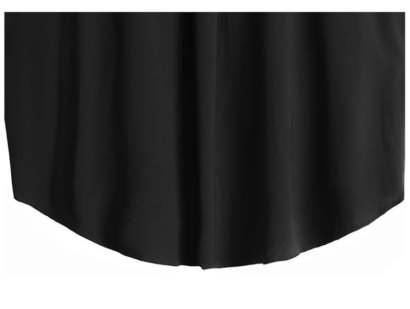 

[EAM] Women Black Lace Big Size Blouse New Stand Collar Three-quarter Sleeve Loose Fit Shirt Fashion Spring Summer 2021 1DD10005