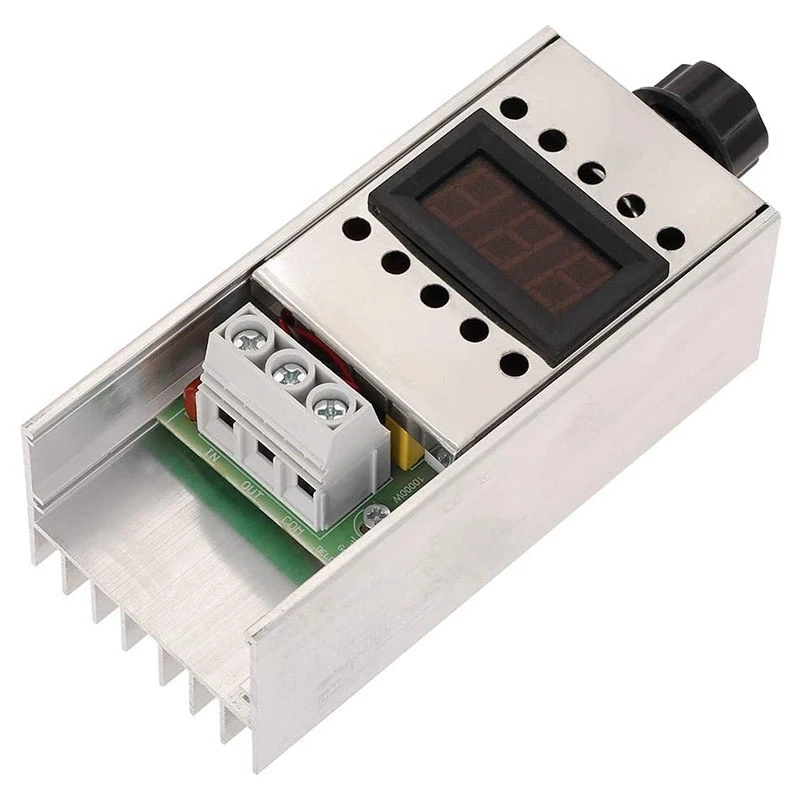 

220V Voltage Regulator 10000W High Power Thyristor Voltage Regulator Dimmer with Voltmeter