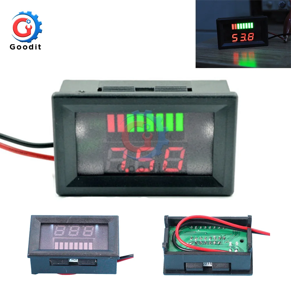 6V Lead-acid Lithium Battery Capacity Indicator Module Red Green Display Status Tester Storage Power Level Meter | Инструменты
