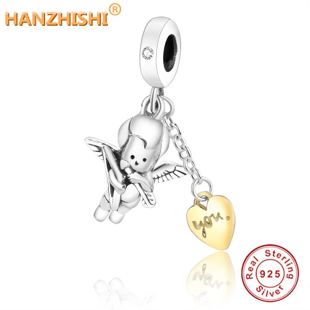 

Шарм-подвеска «Ангел» из серебра 2019 пробы, для браслета Пандора, летняя коллекция, 925