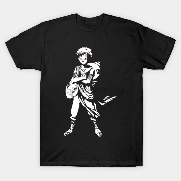 Мужская футболка Kazekage Gaara Naruto wo футболки Топ | одежда